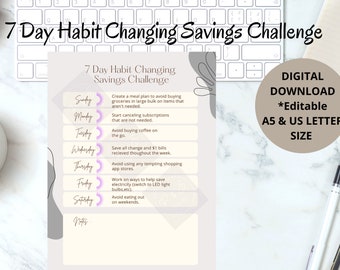 habit tracker printable daily habit tracker printable habit tracker habit tracker challenge savings challenge,goal planner habit chart