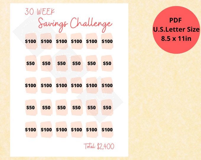 savings challenge printable savings challenge printable savings tracker printable savings savings jar savings tracker printable saving pdf