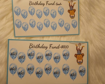 Savings challenge envelope,savings challenge,birthday savings fund cash envelope,clear cash envelope,birthday fund tracker,cash envelopes,