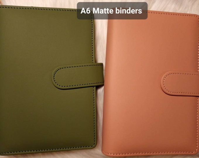 A6 binder a6 budget binder a6 matte binder savings challenge binder a6 cash envelope binder