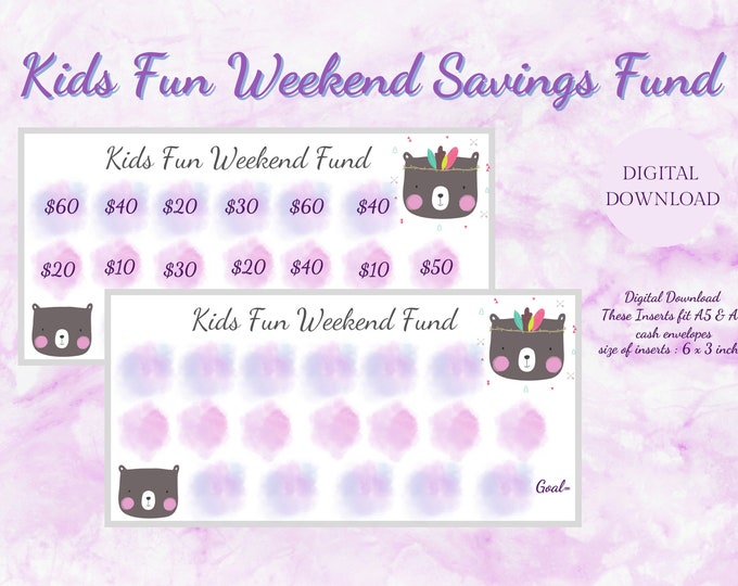 savings challenge savings challenge printable kids fun weekend savings challenge kids savings challenge cash envelopes cash envelope system