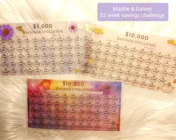 52 week challenge envelope savings challenge envelopes savings challenge press flower envelope 5k 2k savings challenge cash breakdown card