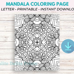 Mandala Coloring Pages, Mandala Coloring, Printable Coloring Pages, Adult Coloring Pages Printable, Adult Coloring Page PDF