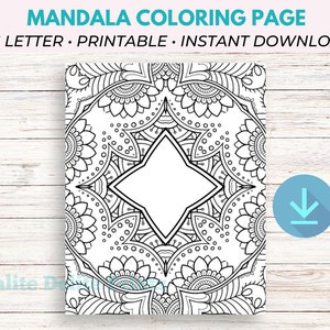 Mandala Coloring Pages, Mandala Coloring, Printable Coloring Pages, Adult Coloring Pages Printable, Adult Coloring Page PDF