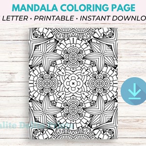 Mandala Coloring Pages, Mandala Coloring, Printable Coloring Pages, Adult Coloring Pages Printable, Adult Coloring Page PDF