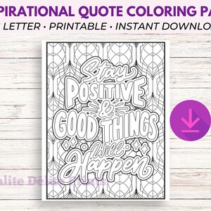 Adult Coloring Pages Printable, Affirmation Coloring Pages, Adult Coloring Page PDF, Printable Coloring Pages, Quote coloring pages