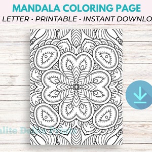 Mandala Coloring Pages, Mandala Coloring, Printable Coloring Pages, Adult Coloring Pages Printable, Adult Coloring Page PDF
