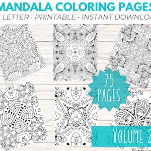 Mandala Coloring Pages, Mandala Coloring, Printable Coloring Pages, Adult Coloring Pages Printable, Adult Coloring Page PDF