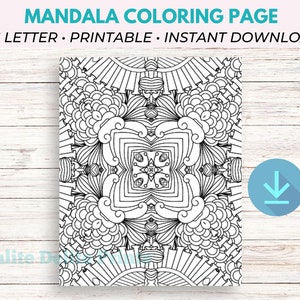 Mandala Coloring Pages, Mandala Coloring, Printable Coloring Pages, Adult Coloring Pages Printable, Adult Coloring Page PDF