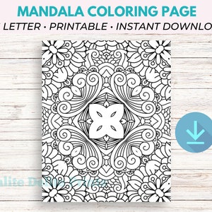 Mandala Coloring Pages, Mandala Coloring, Printable Coloring Pages, Adult Coloring Pages Printable, Adult Coloring Page PDF
