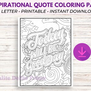 Adult Coloring Pages Printable, Affirmation Coloring Pages, Adult Coloring Page PDF, Printable Coloring Pages, Quote coloring pages