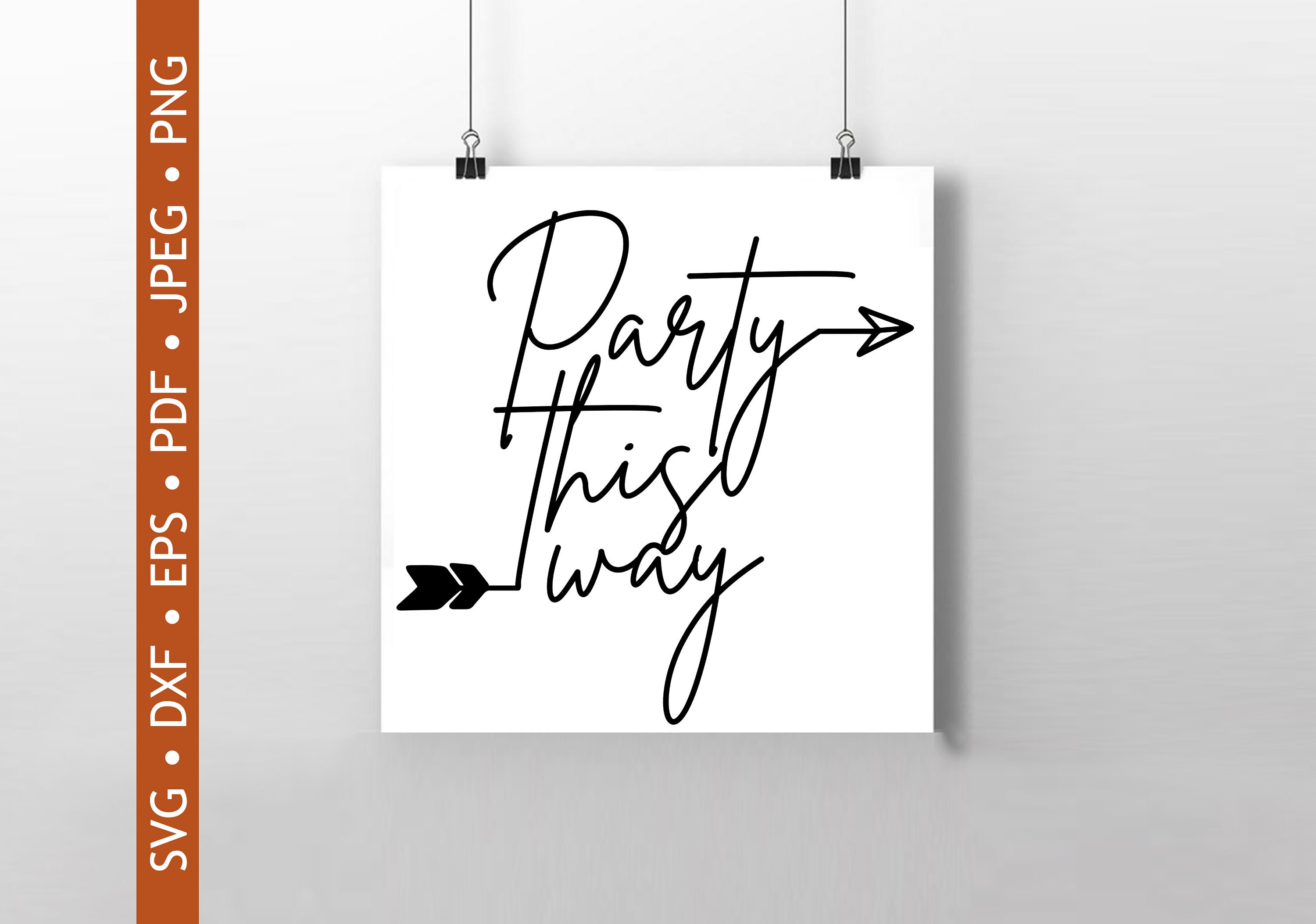 Party this way sign printable printable word searches
