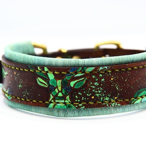 painted dog collar Oh Deer