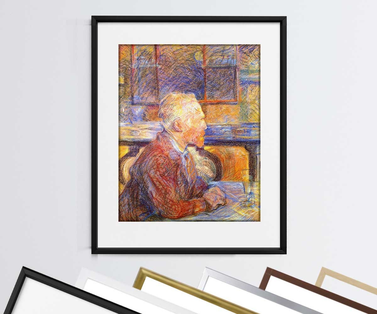 Henri De Toulouse-lautrec Print Portrait of Vincent Van Gogh - Etsy