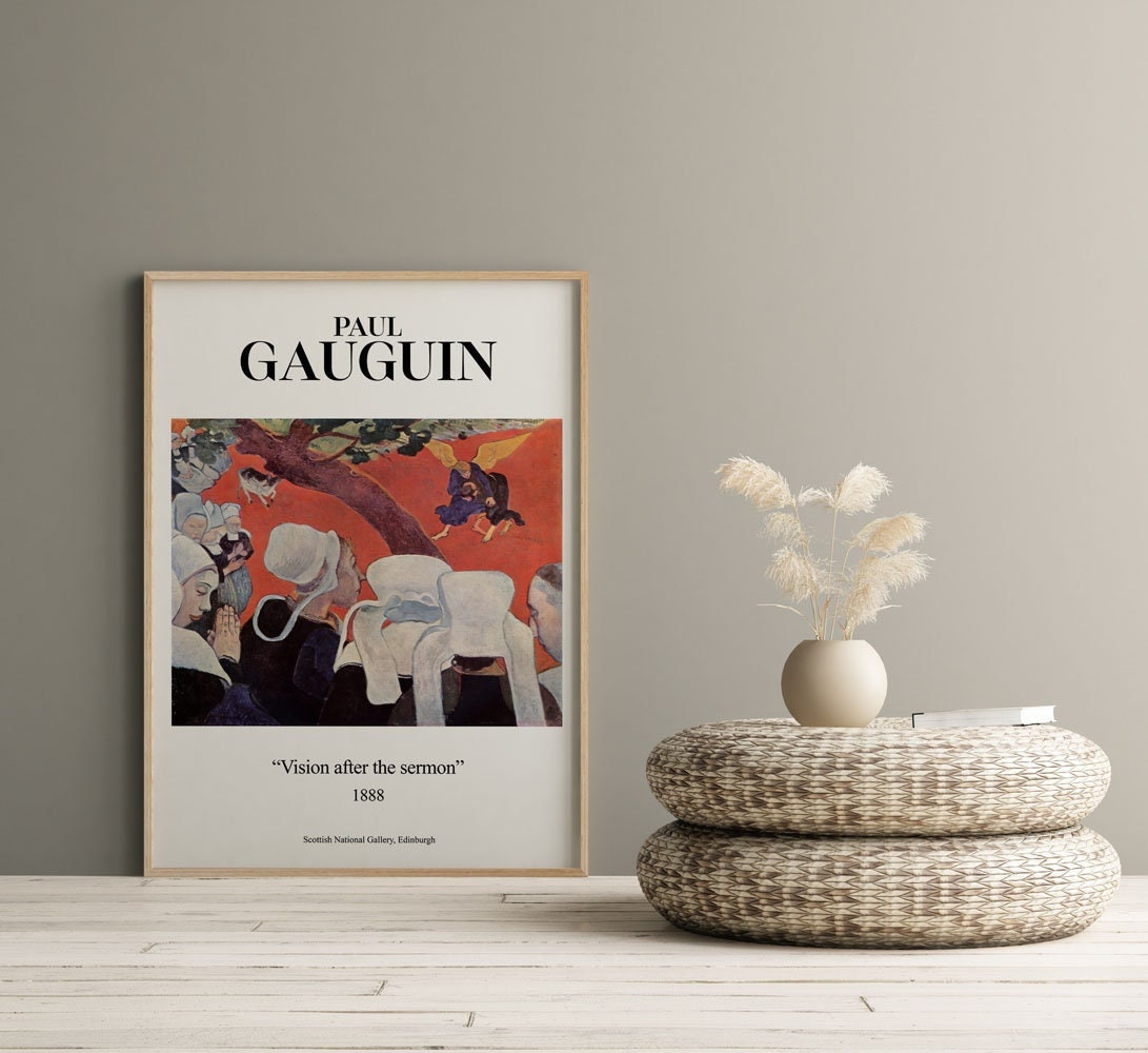 Paul Gauguin Vision After The Sermon