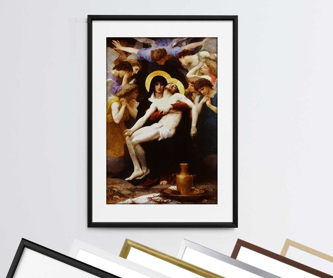 Williamadolphe Bouguereau Pieta 1876 Framed Print Wall Art Print