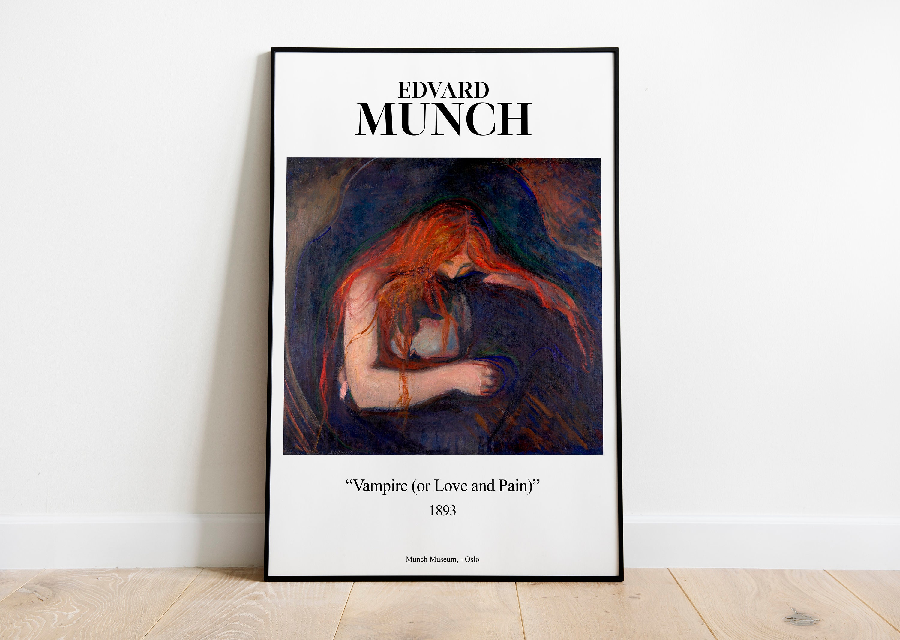 Edvard Munch Exhibition Poster The Brooch. Eva Mudocci Print -  Portugal