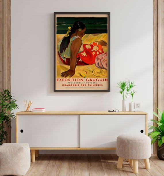 Paul Gauguin Exhibition Poster Gauguin Art Print Modern Etsy