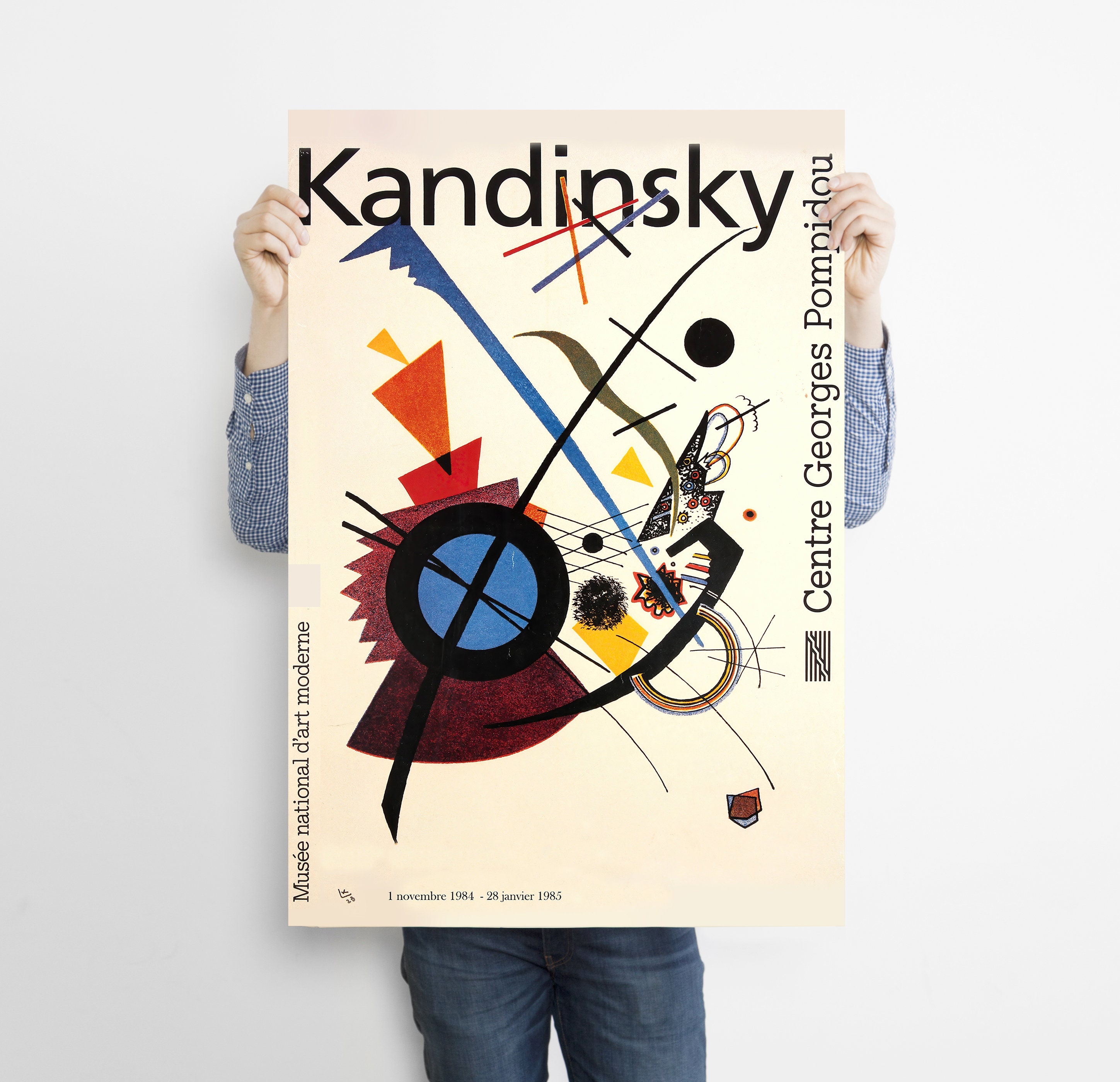 Kandinsky Pompidou Exhibition Poster Abstract Art Wassily Etsy