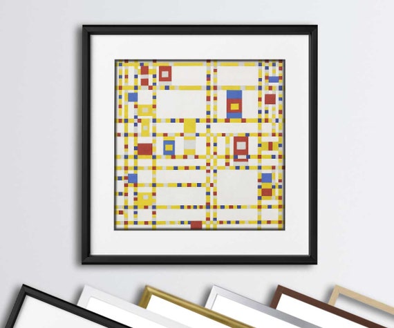 Piet Mondrian Broadway Boogie Woogie 1943 Framed Print - Etsy