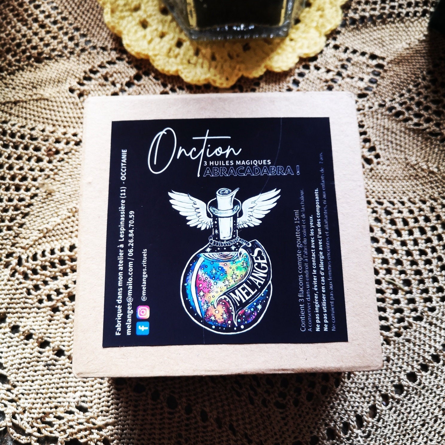 Coffret de 3 Huiles d'onction Synergies Aux Essentielles | 3x15Ml #rituel #sorcière #paganisme #onct