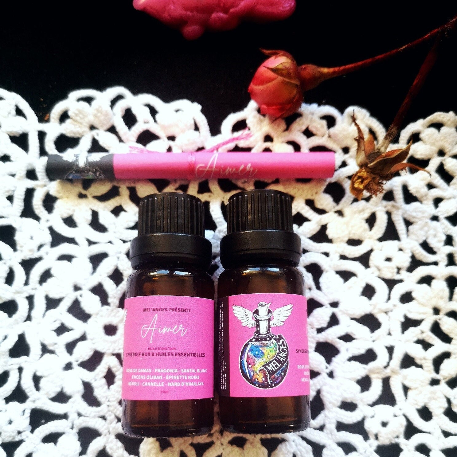 Huile d'onction Aimer Synergie Aux Huiles Essentielles 15Ml #rituels #huilesessentielles #sorcière