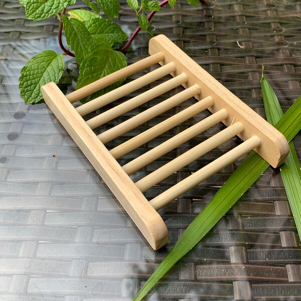 Bamboo Soap Dish Etsy
