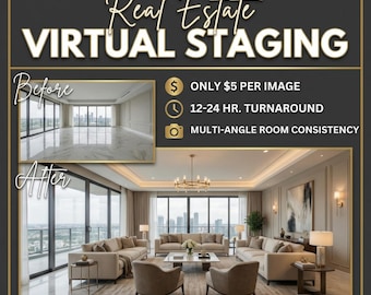 Digital Home Staging | 10 Rooms for Realtors (Digital Download)