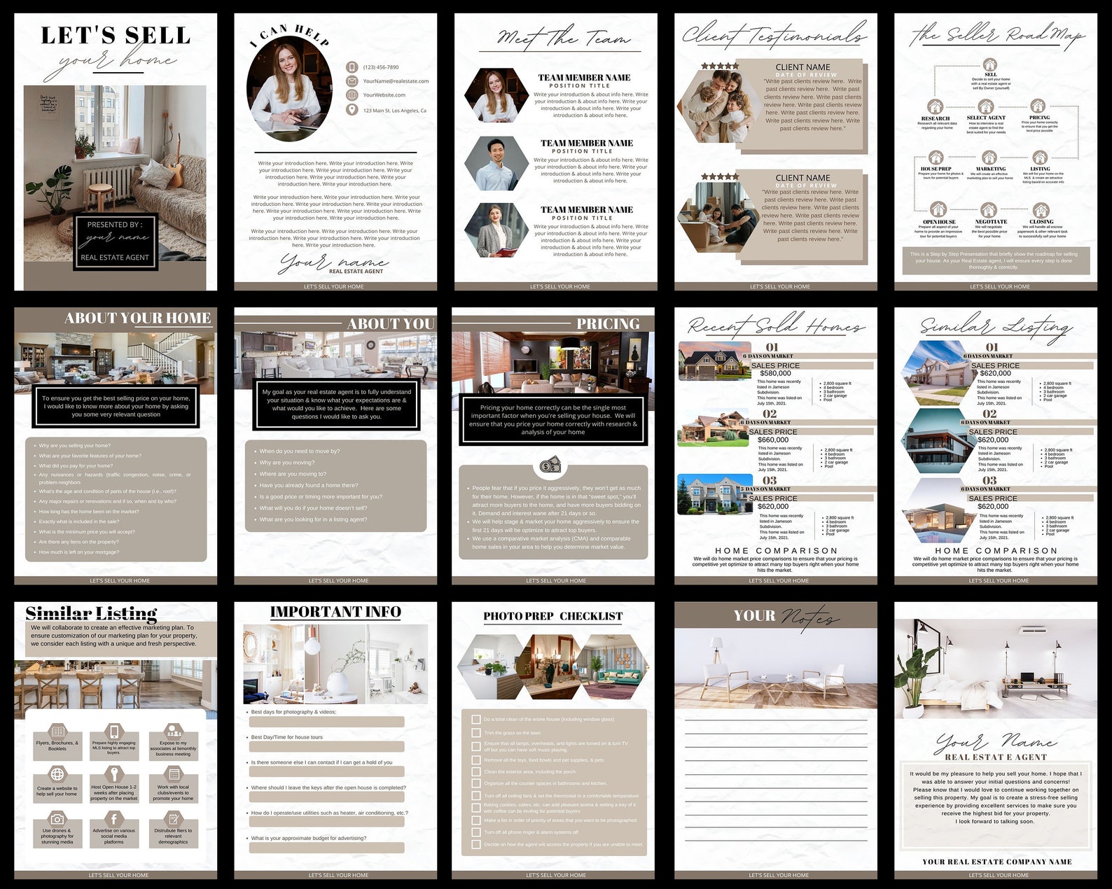Real Estate Listing Presentation: Printable Seller's Guide (canva ...