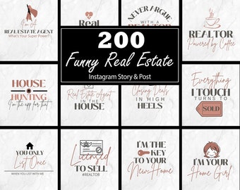 200 Funny Real Estate Instagram Post Templates for Realtors