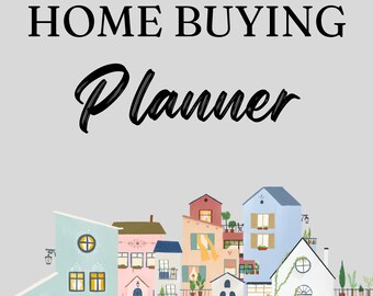 Home Buyers Planner, PLR Digital Download, Real Estate, Home Buying, Master Resell Rights, Editable, Canva, Buyer Guide, Printable