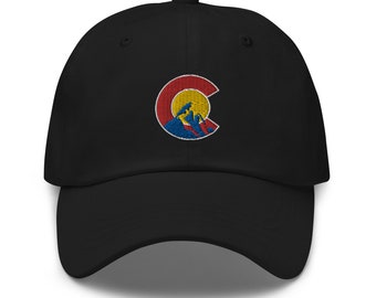 Colorado Mountain Hat, Colorado Souvenir Gift, Colorado Dad Hat, Colorado Hiking Hat, Colorado Camping Hat, Colorado Hat, Colorado Souvenir