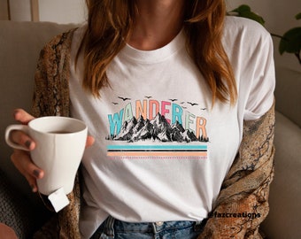Nomad Tshirt for Women, Nomad Gift for Her, Wanderer Tshirt, Hiking Tshirt for her, Explorer Shirt, Mountain Hiking Tshirt, Outdoors Gift