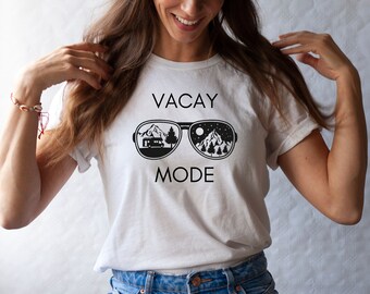 Family Vacation Trip T-Shirt, Camping Shirt, Mountain Camp Tee, Vacay Mode Tee, Matching Family Vacation Shirts, Mountain Camping Gift, Camp