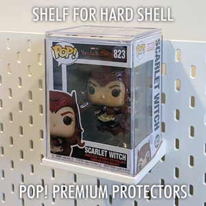 Shelf for Funko Pop for IKEA SKADIS Pegboard - Compatible with Hard and Soft Protective Cases - Simple Wall Mounted Organization and Display