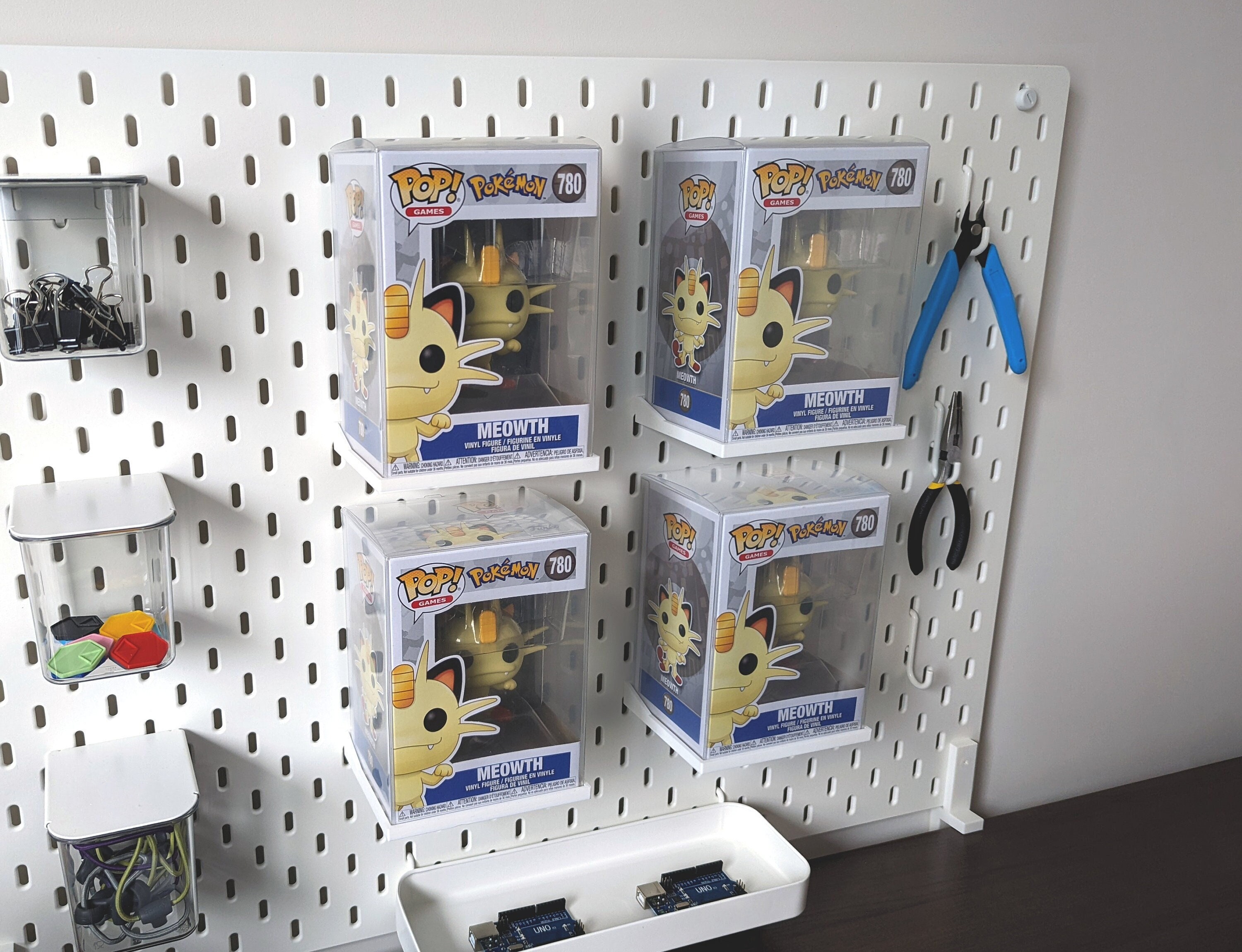 Shelf for Funko Pop for IKEA SKADIS Pegboard Compatible With