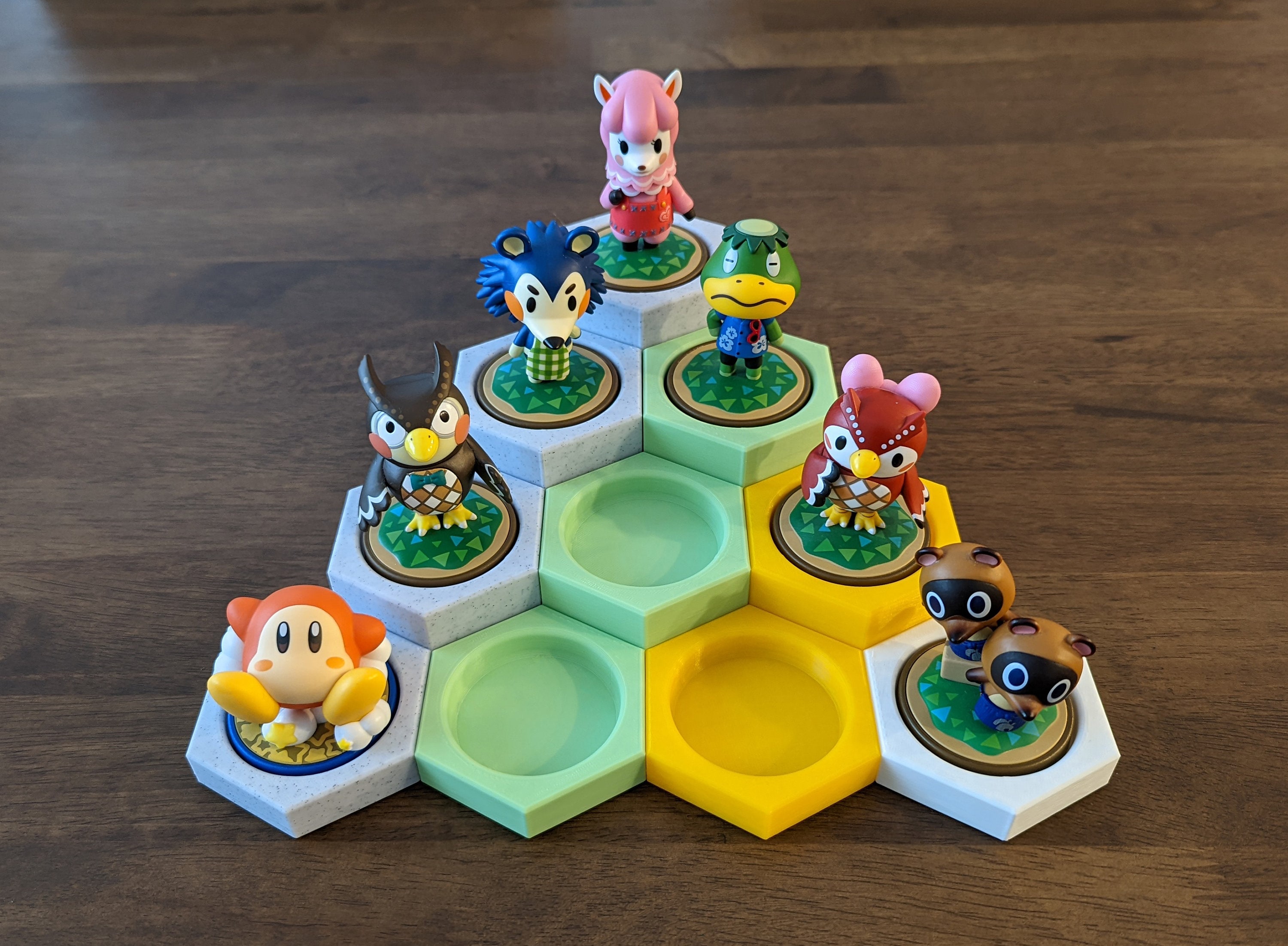 Modular Display for Amiibos- Unique Customizable Hexagonal Design