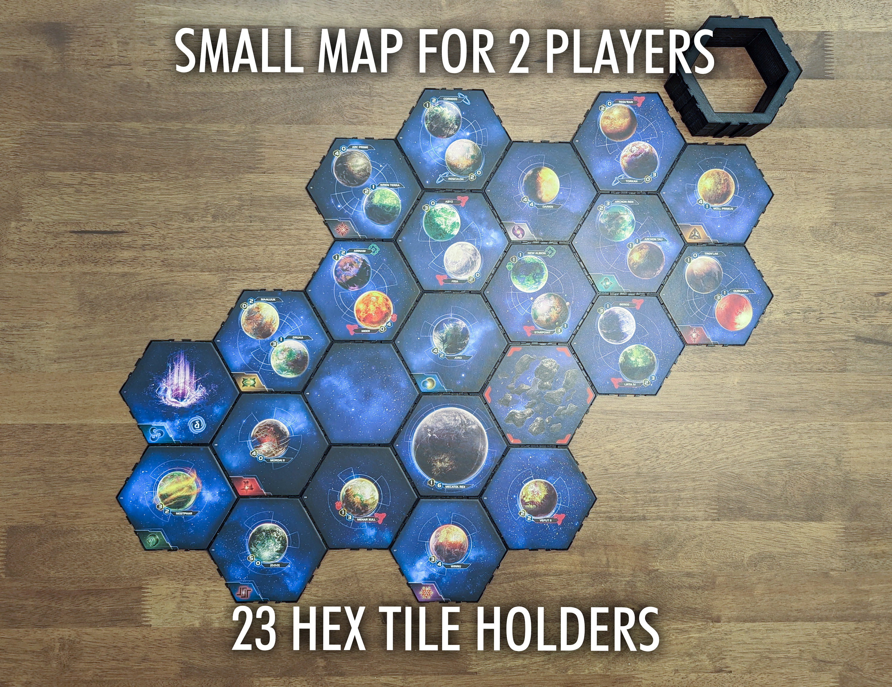 TI4 Custom Map Tile Organizer Frame for Twilight Imperium 4th