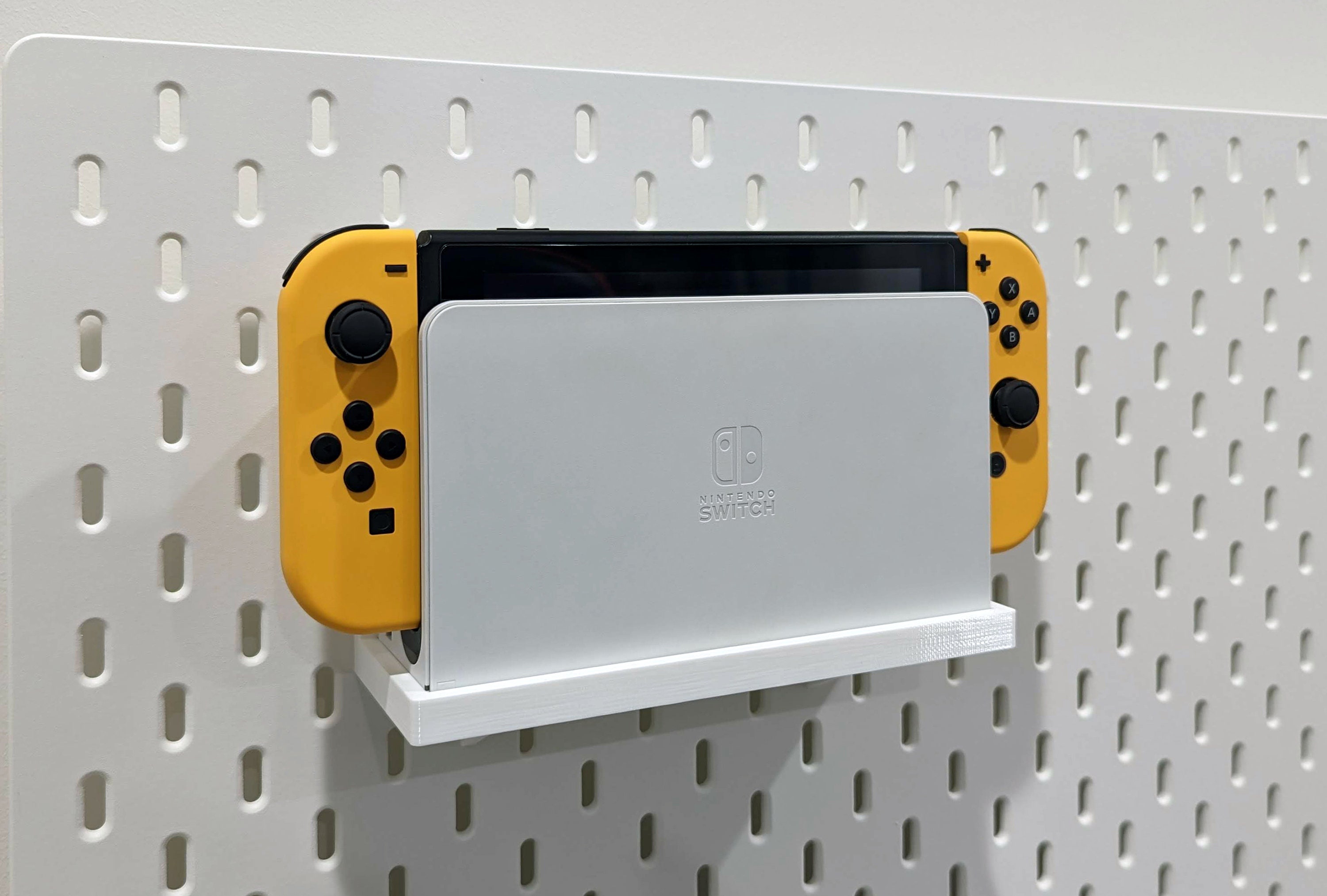 Shelf for Nintendo Switch Dock for IKEA SKADIS Pegboard