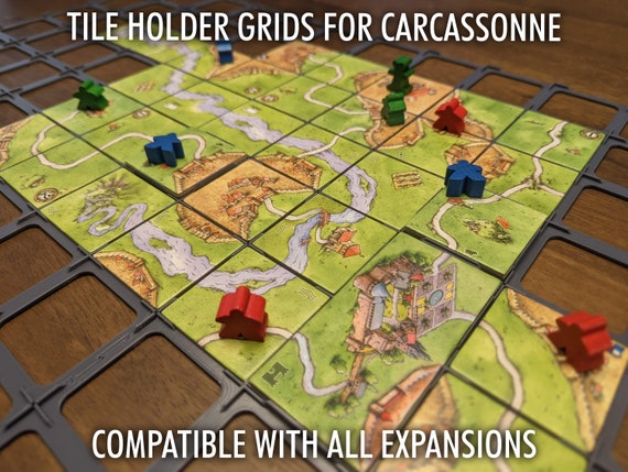Porte-grilles de tuiles pour jeu de société Carcassonne Compatible