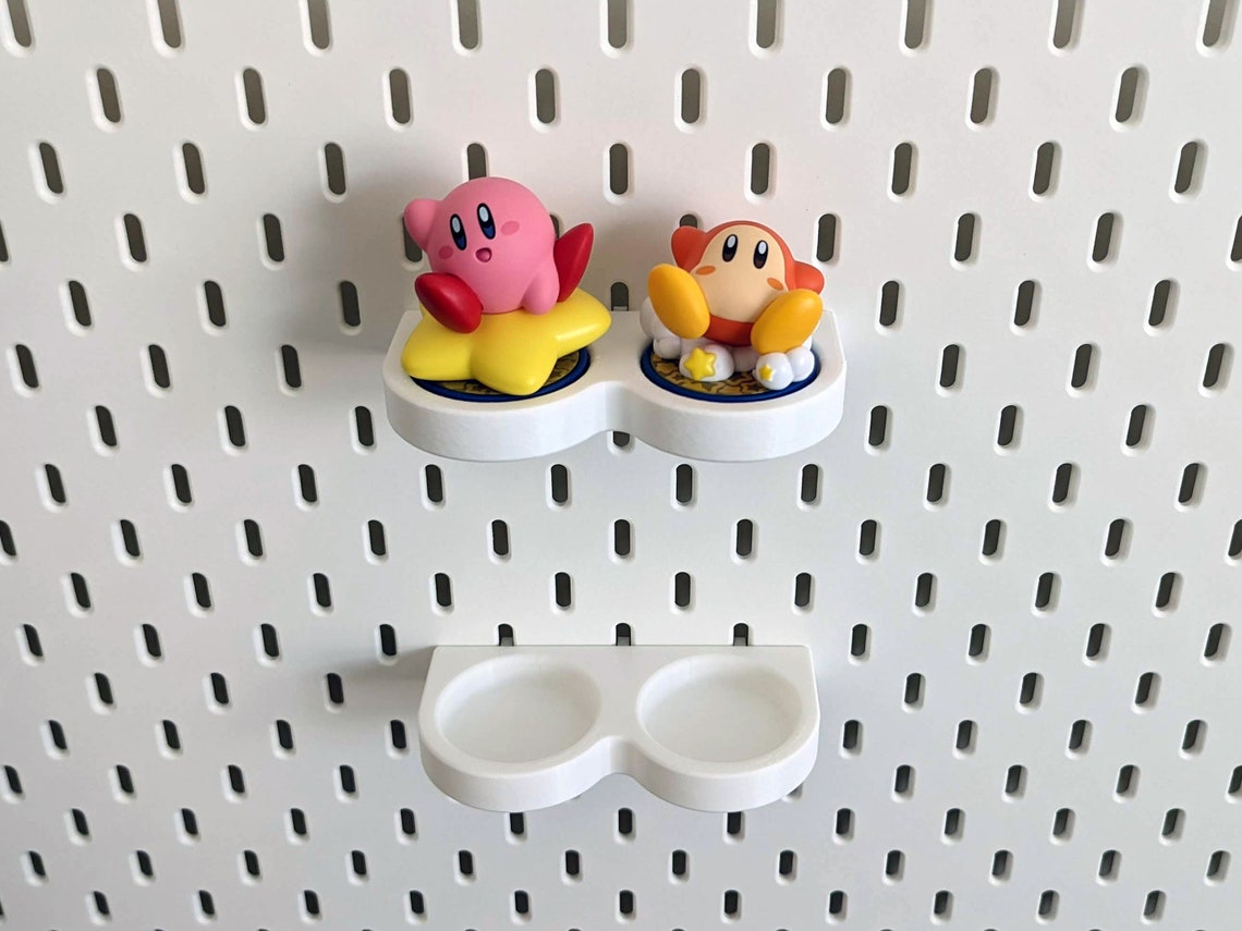 Compact Display Shelf for Amiibo & IKEA SKADIS Pegboard Fits Etsy