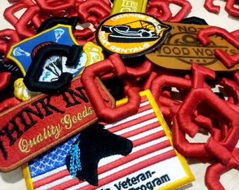 50 piezas de hierro en parches bordados personalizados