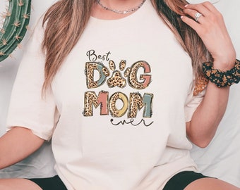 Dog Mama Shirt, Dog Gift for Owners, Fur Mama Tee, Leopard Dog Mom Shirt, Pet Mama Gift, Pet Lover Gift, Gift For Her, Mom Dog Tee