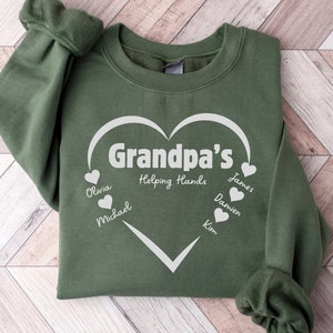 Personalized Grandpa Sweatshirt, Fathers Day Gift, Cool Grandpa Sweatshirt, Gift for Grandparents, Gift for Grandpa, New Grandpa Gift, Gramp