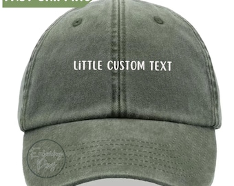 Gorra bordada vintage personalizada, gorra con texto personalizado, gorra de béisbol con texto bordado, gorra de papá personalizada, regalo de despedida de soltera, gorra con texto, personalizada