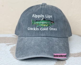 Embroidered Fishing hat, Fishing gift for husband, Fisherman Hat, Fish lover, Christmas Gift, Boat Life hat, Lake Lover, Custom Fishing Hat