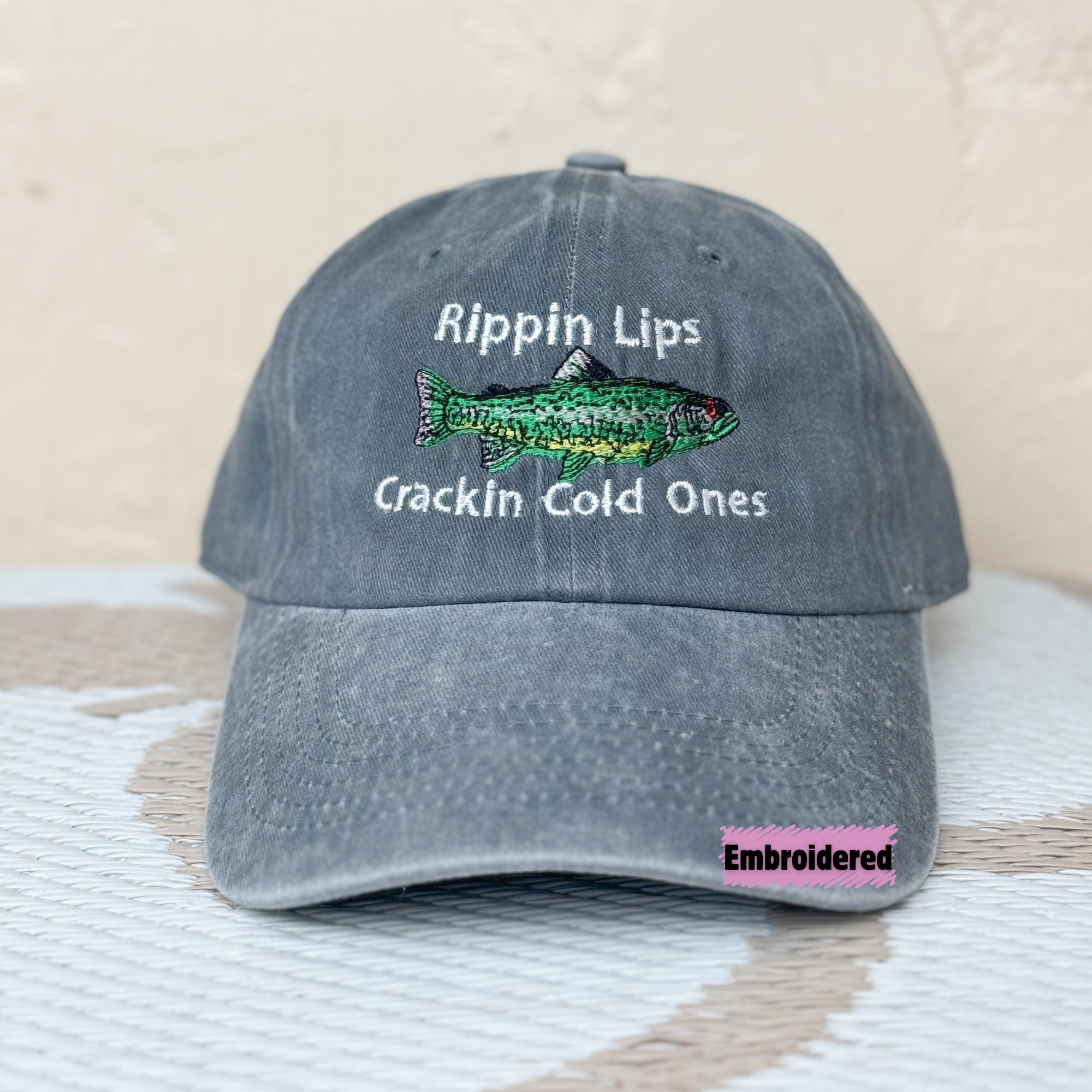 Bshuey Fishing Themed Embroidered Baseball Cap - Adjustable Dad Hat For Men & Women, Fishing Lover Gift