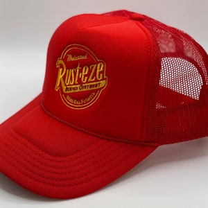 RUSTEZE Custom Trucker Adjustable Cap Disney Cars Hat Red Hat Lightning McQueen image 4