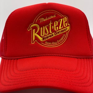 RUSTEZE Custom Trucker Adjustable Cap Disney Cars Hat| Red