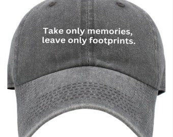 Embroidered Cute Hiking Hat, Park Gifts National Parks Camping Gift Nature Lover Mountain Hiking Hat Park Hat Outdoor Adventure Hat